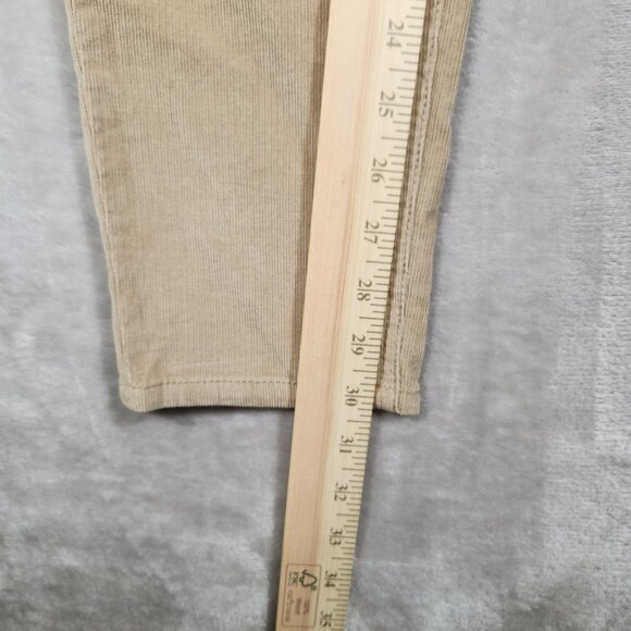 d. jeans New York Corduroy Stretchy Slim Pants Tan Women's Size 10 - Picture 10 of 11